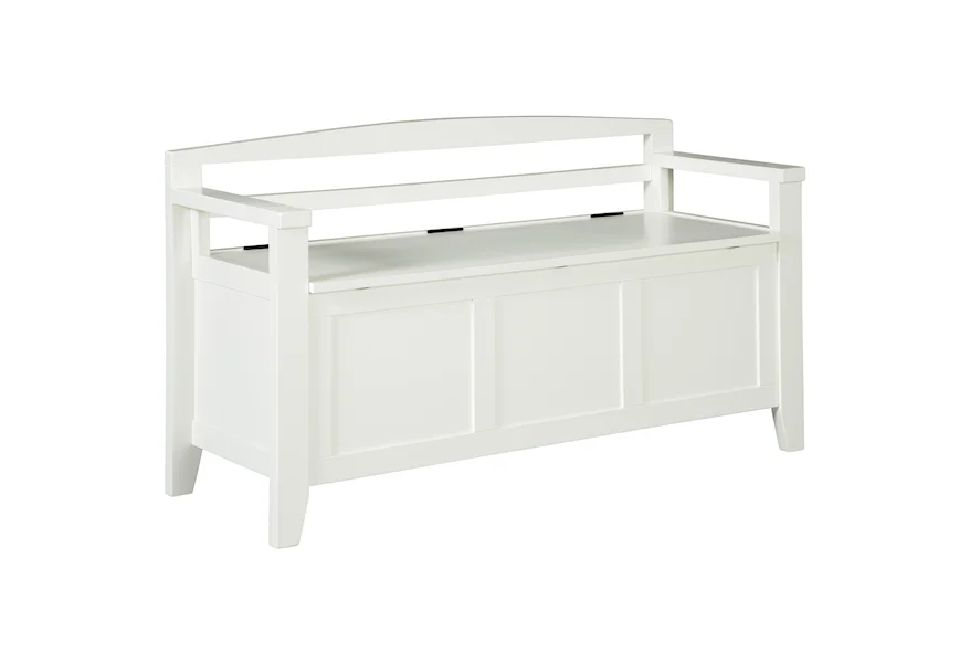 Charvanna Storage Bench by Signature Design by Ashley at Esprit Decor Home Furnishings