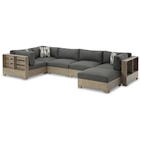 Casual 6-Piece Outdoor Sectional Sofa
