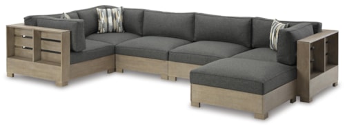 Casual 6-Piece Outdoor Sectional Sofa