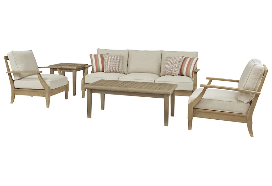 Clare View 3 PC Outdoor Conversation Set by Signature Design by Ashley at Sam Levitz Furniture