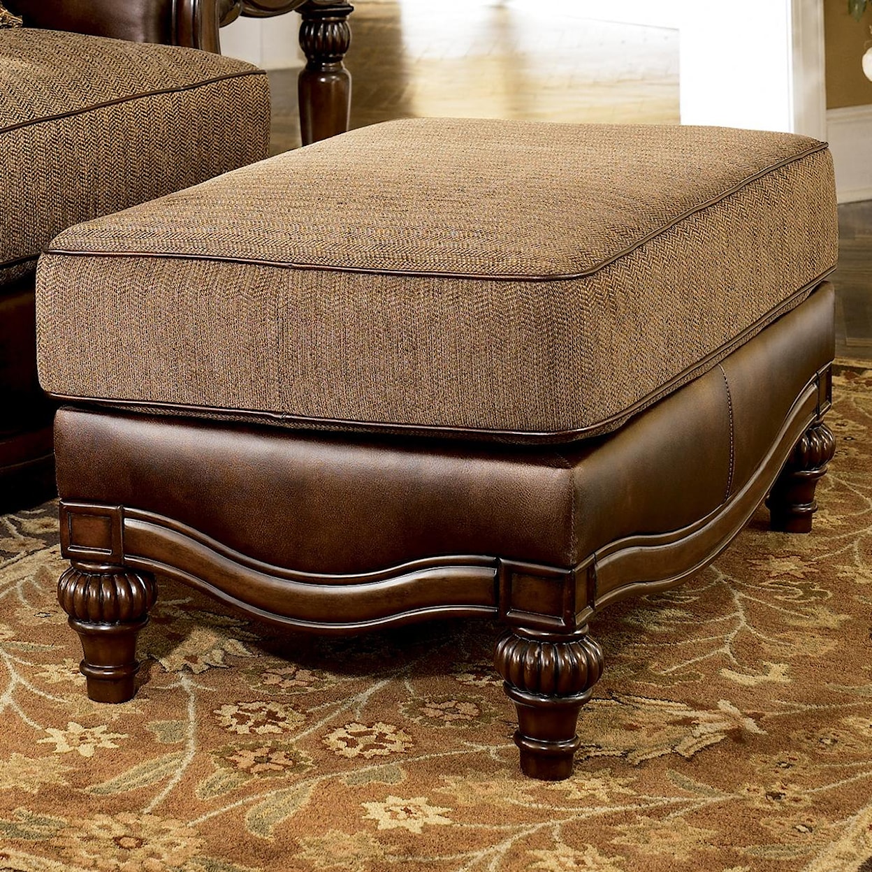 Signature Design by Ashley Claremore - Antique Ottoman