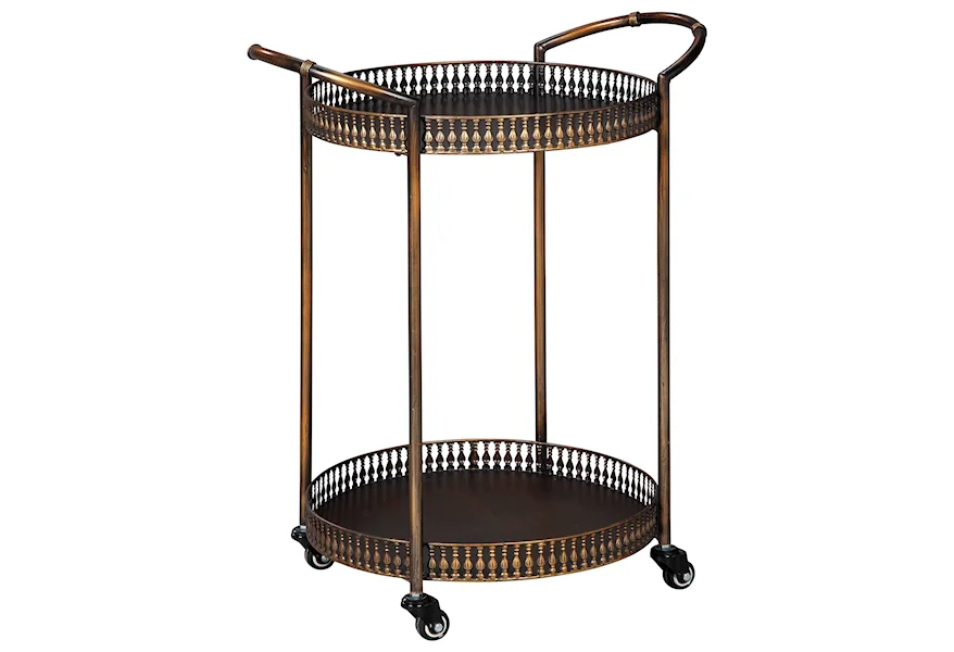 Clarkburn Bar Cart by Signature Design by Ashley at VanDrie Home Furnishings