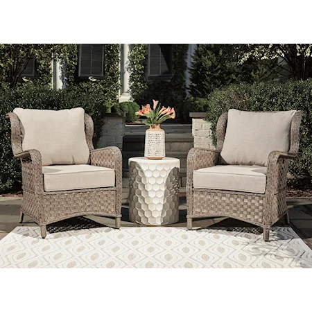 Set of 2 Lounge Chairs w/ Cushion