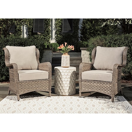 Set of 2 Lounge Chairs w/ Cushion