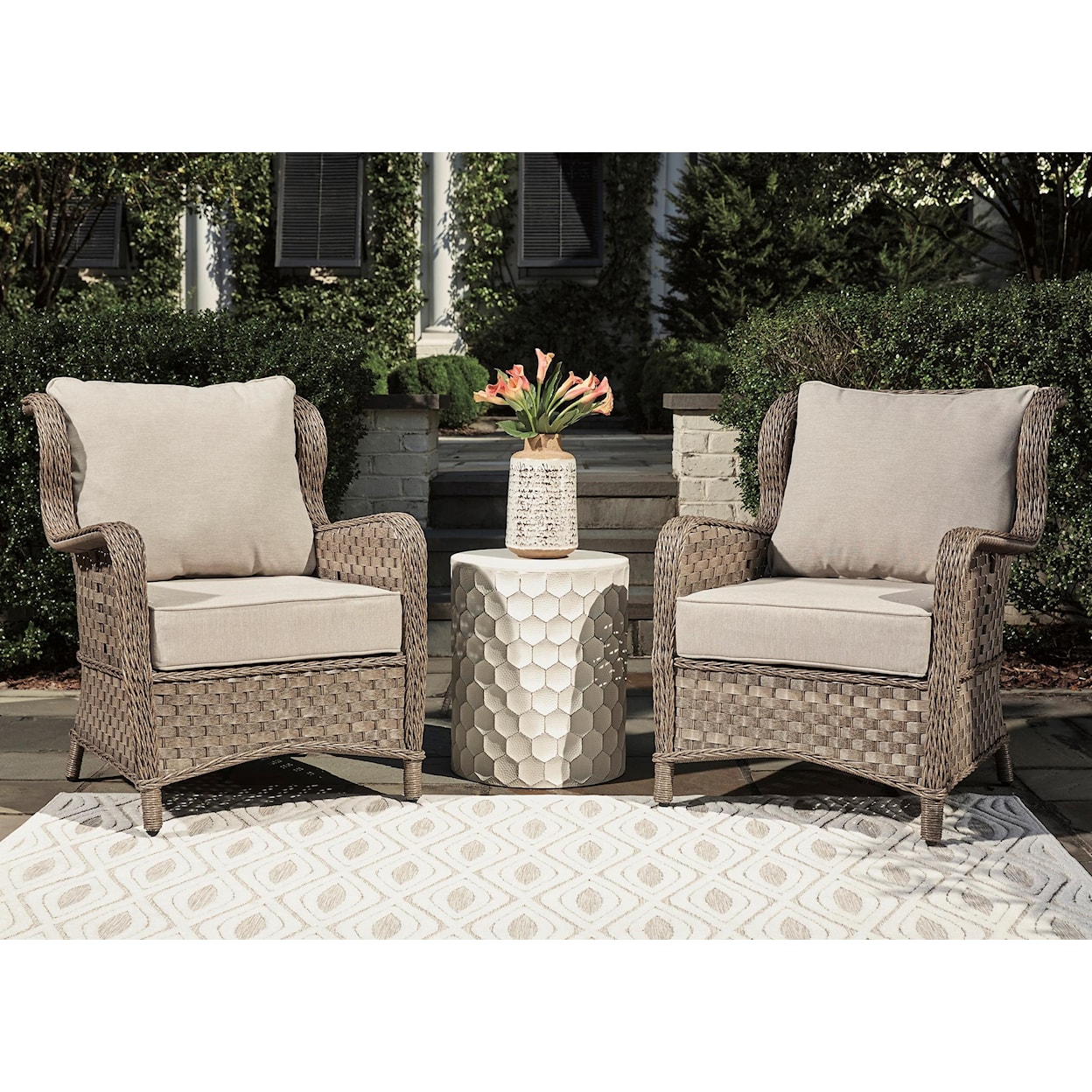 Michael Alan Select Clear Ridge Set of 2 Lounge Chairs w/ Cushion