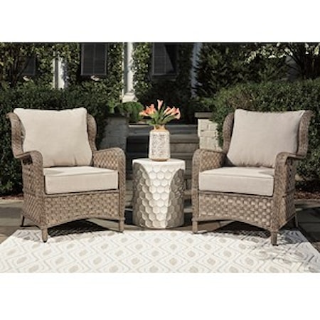 Set of 2 Lounge Chairs w/ Cushion