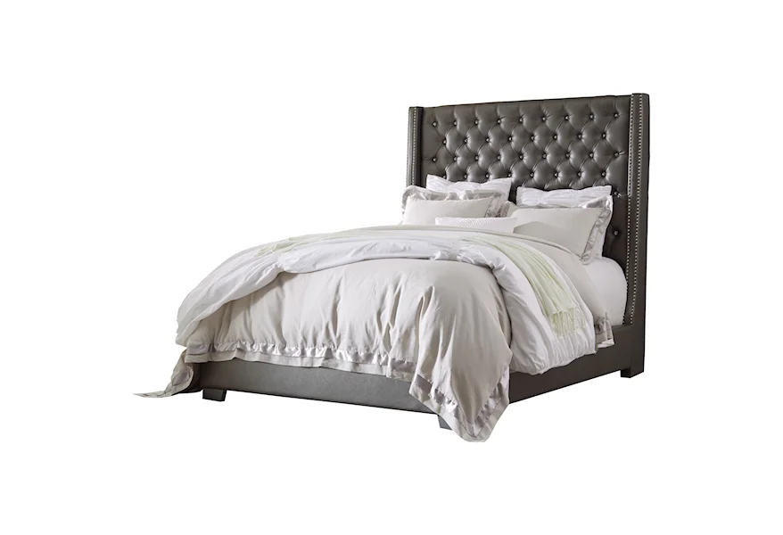 Coralayne King Upholstered Bed by Signature Design by Ashley at Darvin Furniture