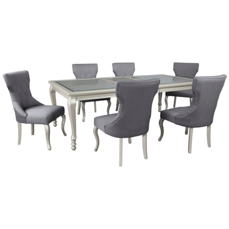 7-Piece Rectangular Dining Room Table Set