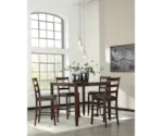 Signature Design by Ashley Coviar 5-Piece Dining Room Counter Table Set