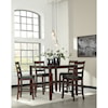 Signature Design by Ashley Furniture Coviar 5-Piece Dining Room Counter Table Set