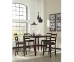 Signature Design by Ashley Coviar 5-Piece Dining Room Counter Table Set