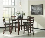 Signature Design by Ashley Coviar 5-Piece Dining Room Counter Table Set