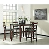 Benchcraft Coviar 5-Piece Dining Room Counter Table Set