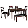 Signature Design by Ashley Coviar 6-Piece Dining Room Table Set