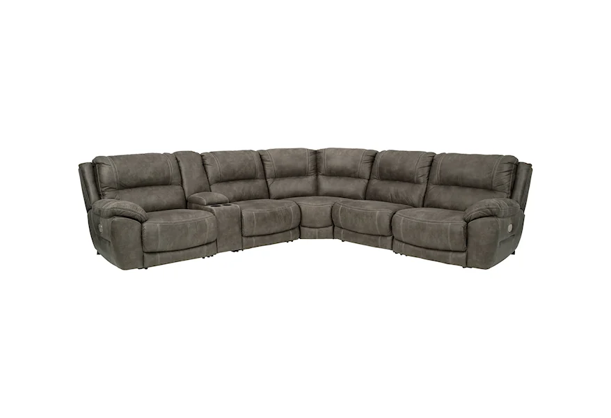 Cranedall Power Reclining Sectional with Console by Signature Design by Ashley at Sparks HomeStore