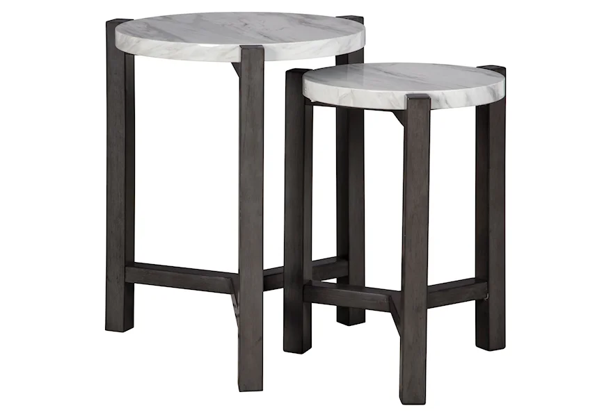 Crossport Accent Table Set by Signature Design by Ashley at Zak's Home Outlet