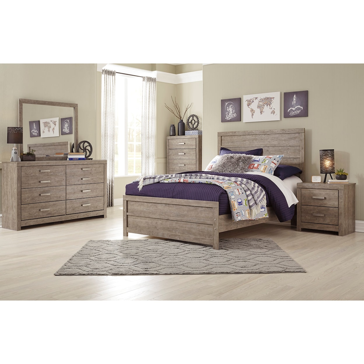 Signature Clover Full Bedroom Group