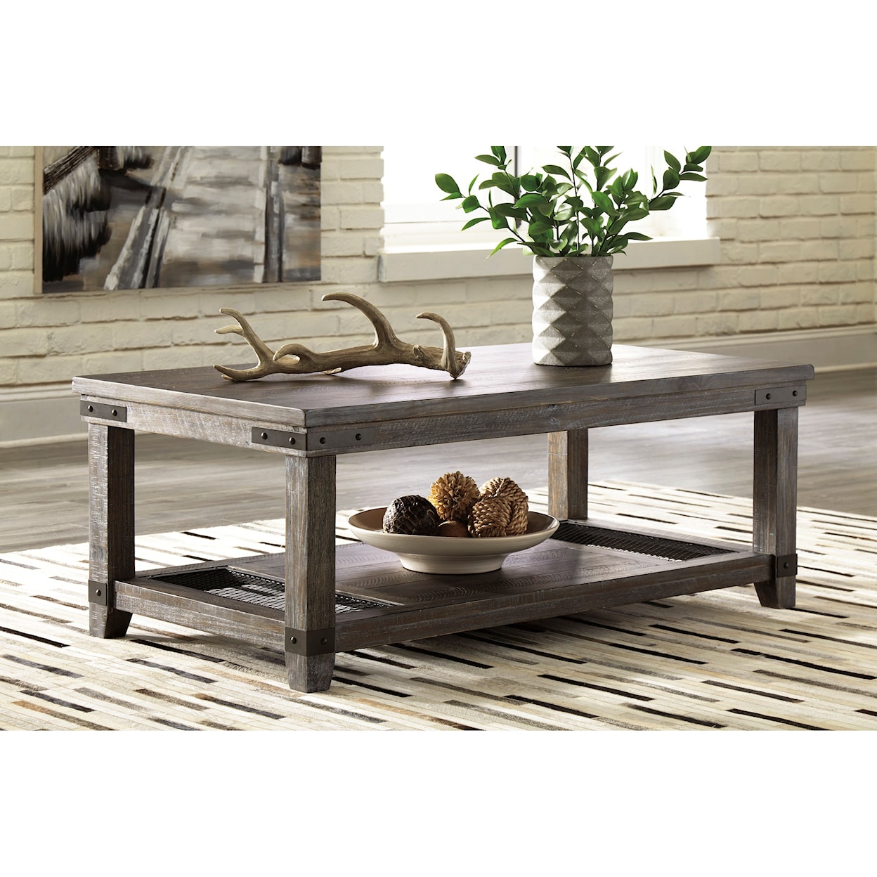 Signature Design by Ashley Danell Ridge Rectangular Cocktail Table