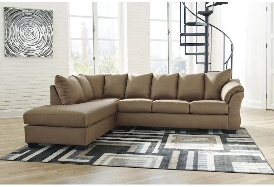Darcy 2 PC Sectional and Recliner Set by Signature Design by Ashley at Sam Levitz Furniture