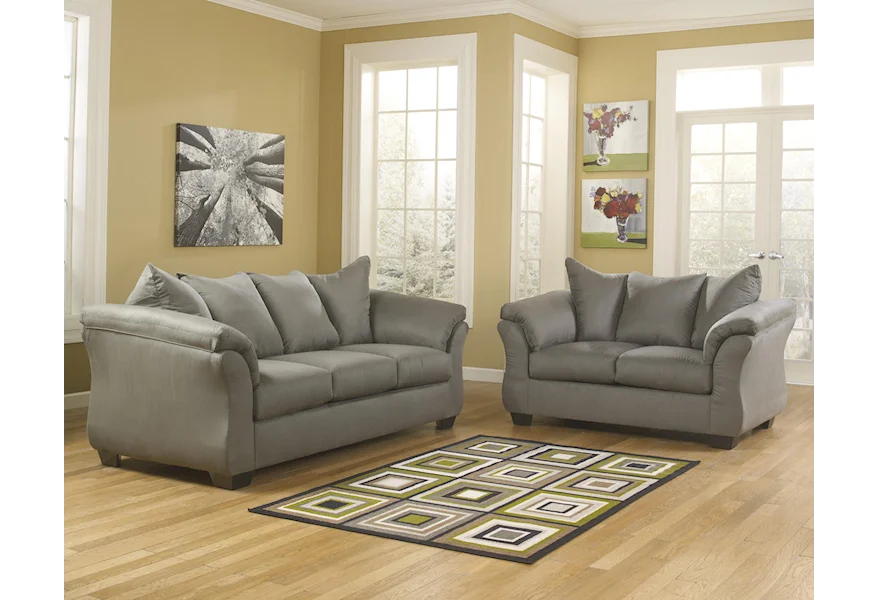 Darcy Stationary Living Room Group by Signature Design by Ashley at Sam Levitz Furniture