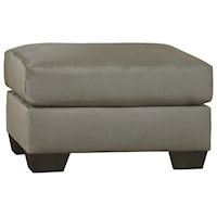 Contemporary Ottoman with Tapered Legs