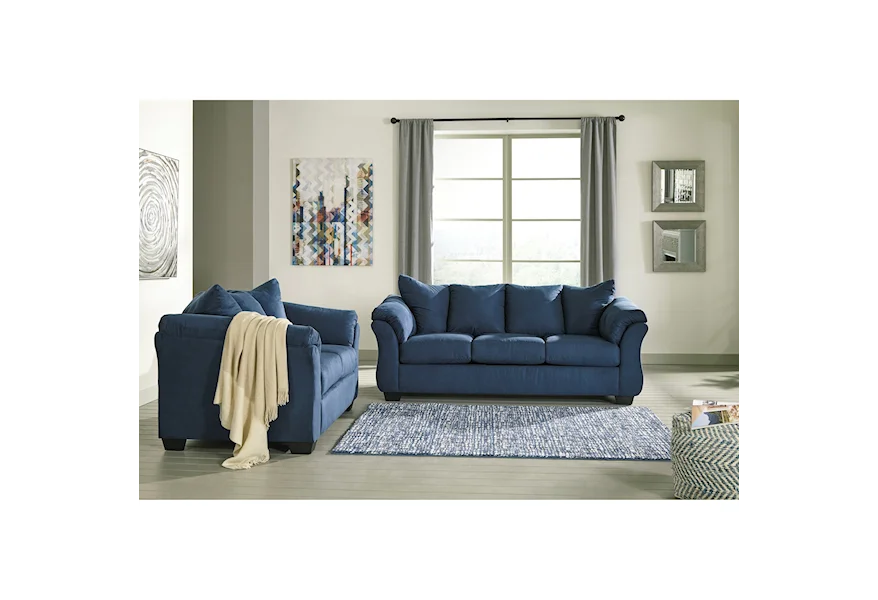 Darcy Stationary Living Room Group by Benchcraft at Virginia Furniture Market