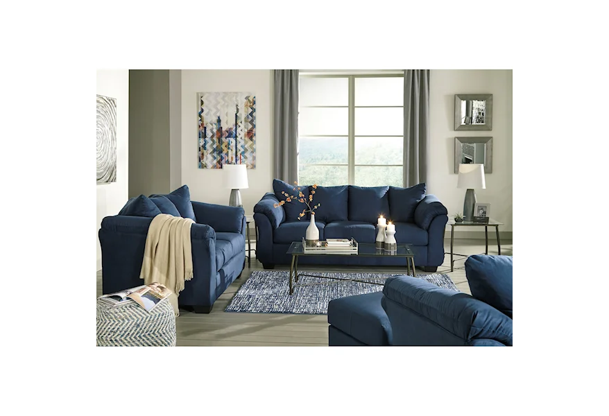 Darcy Stationary Living Room Group by Signature Design by Ashley at Sam Levitz Furniture