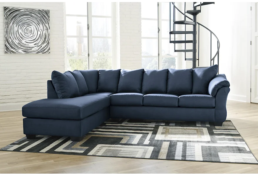 Darcy 2 PC Sectional and Chair Set by Signature Design by Ashley at Sam Levitz Furniture