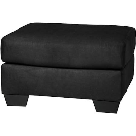 Contemporary Ottoman with Tapered Legs