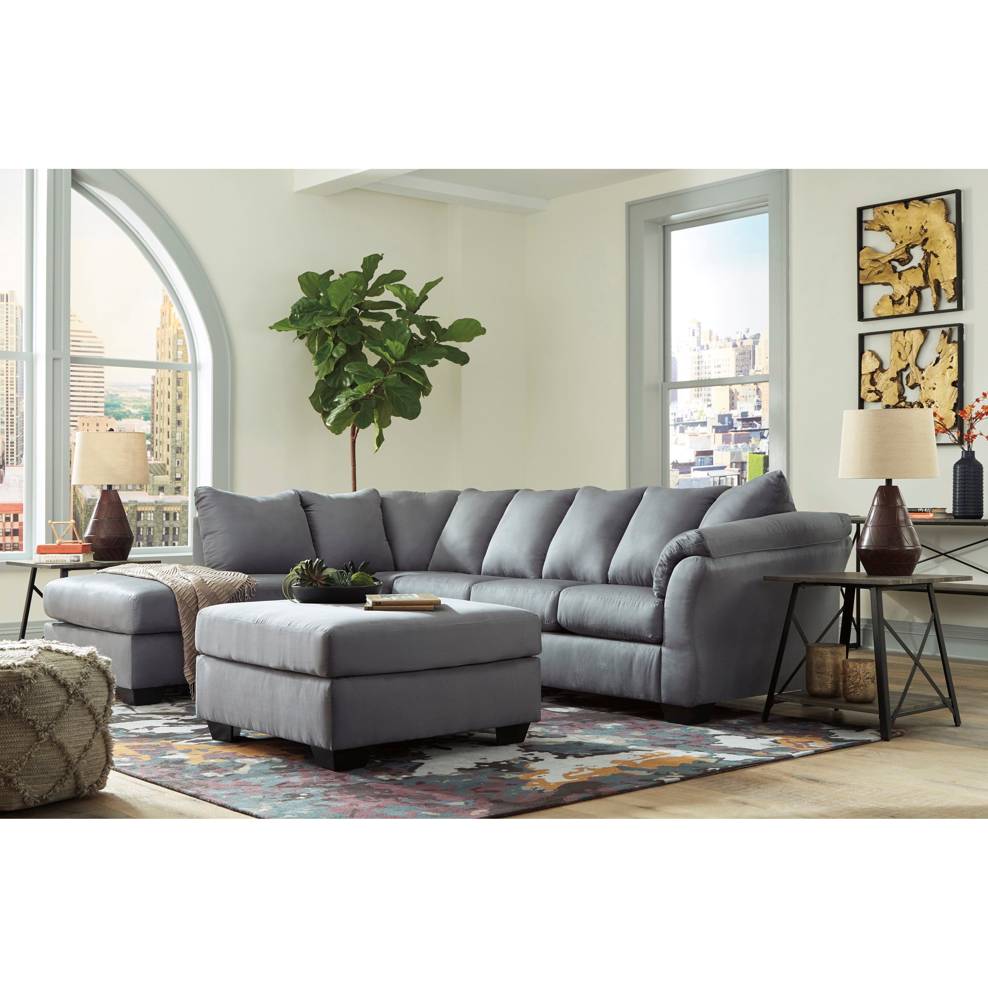 Signature Design by Ashley Darcy - Steel Stationary Living ...