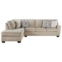 Contemporary 2-Piece Sectional with Left Chaise