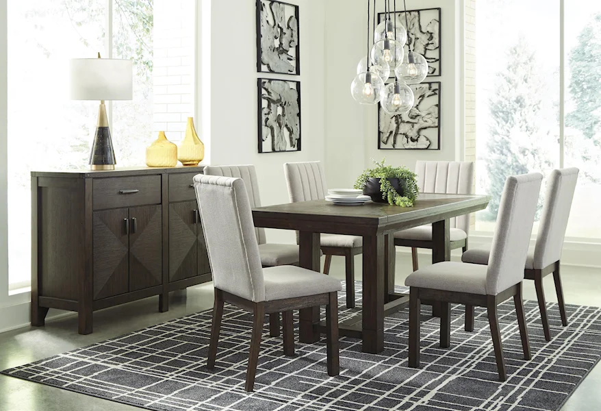 Dellbeck 7-Piece Dining Package by Signature Design by Ashley at HomeWorld Furniture
