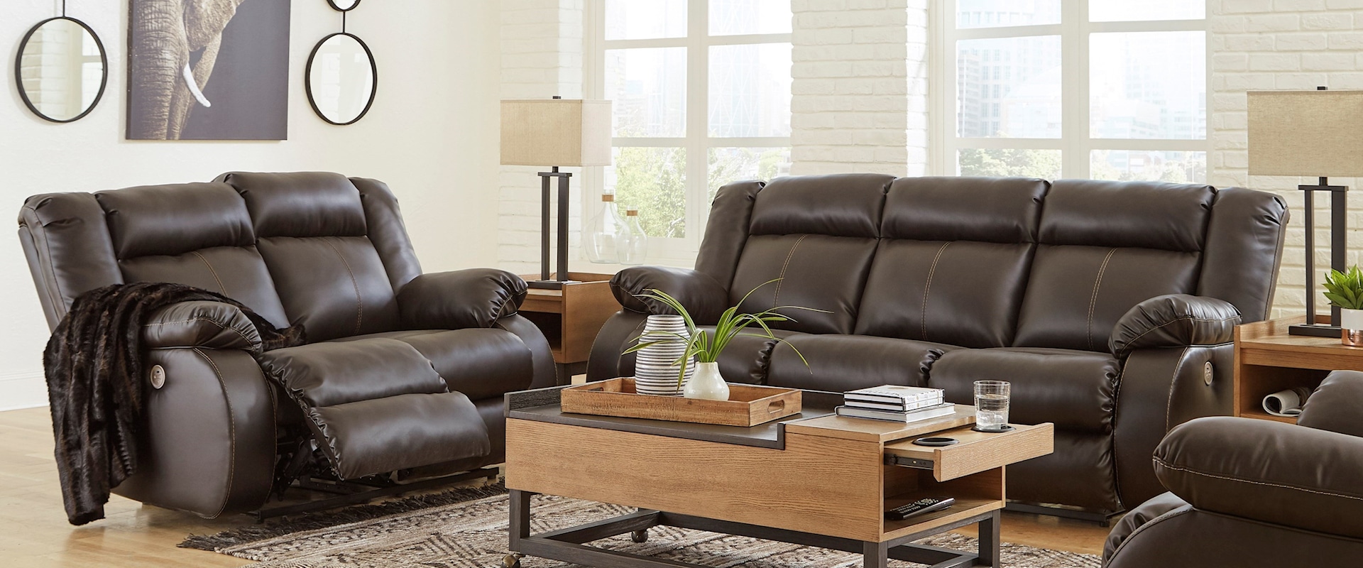 Power Reclining Sofa, Loveseat and Recliner