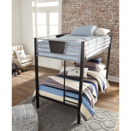 Twin/Twin Bunk Bed w/ Ladder