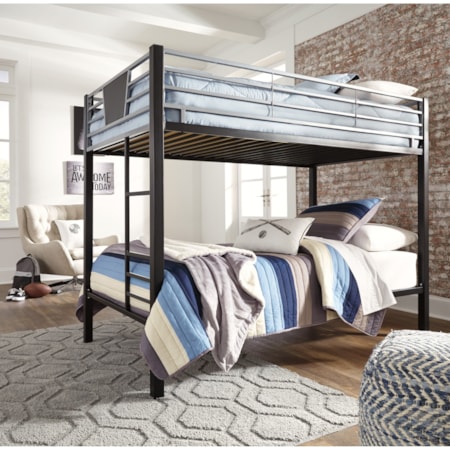 Twin/Twin Bunk Bed w/ Ladder
