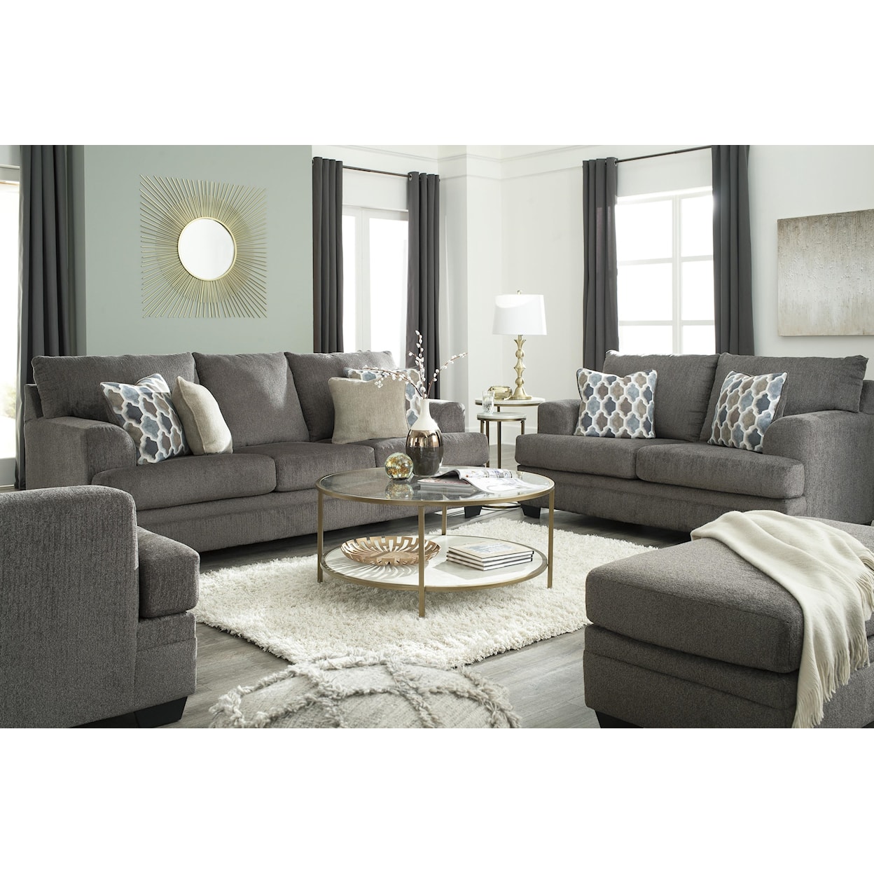 Signature Design by Ashley Dorsten Sofa, Loveseat and Chair Set