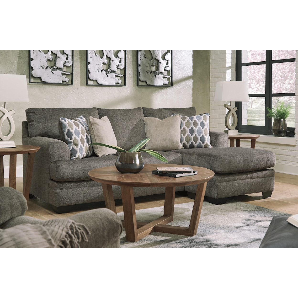 Signature Design by Ashley Dorsten Sofa Chaise, Chair and Ottoman Set