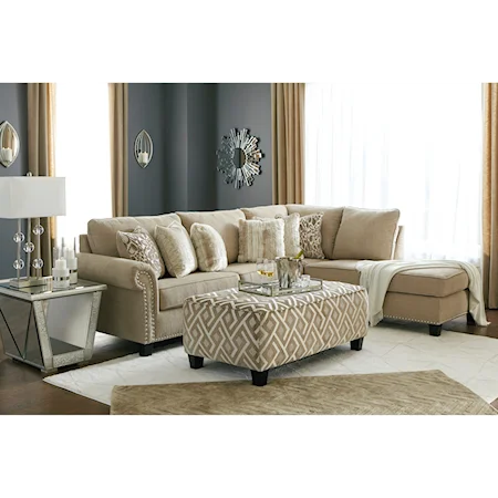 2pc Sectional and ottoman