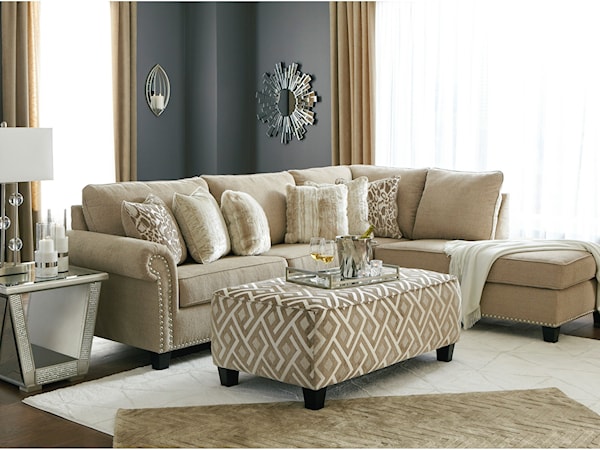 2pc Sectional and ottoman