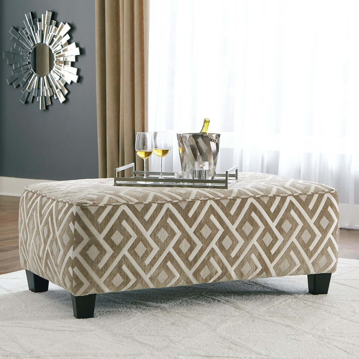 Signature Design by Ashley Furniture Dovemont Oversized Accent Ottoman