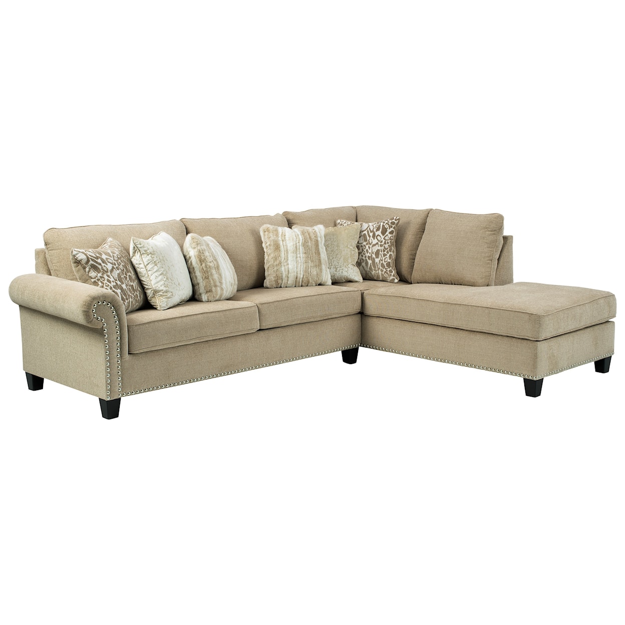 Benchcraft Dovemont 2-Piece Sectional with Right Chaise