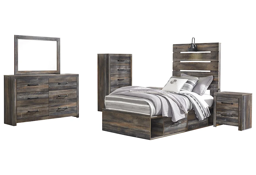 Drystan 7 Piece Twin Bedroom Set by Signature Design by Ashley at Sam Levitz Furniture
