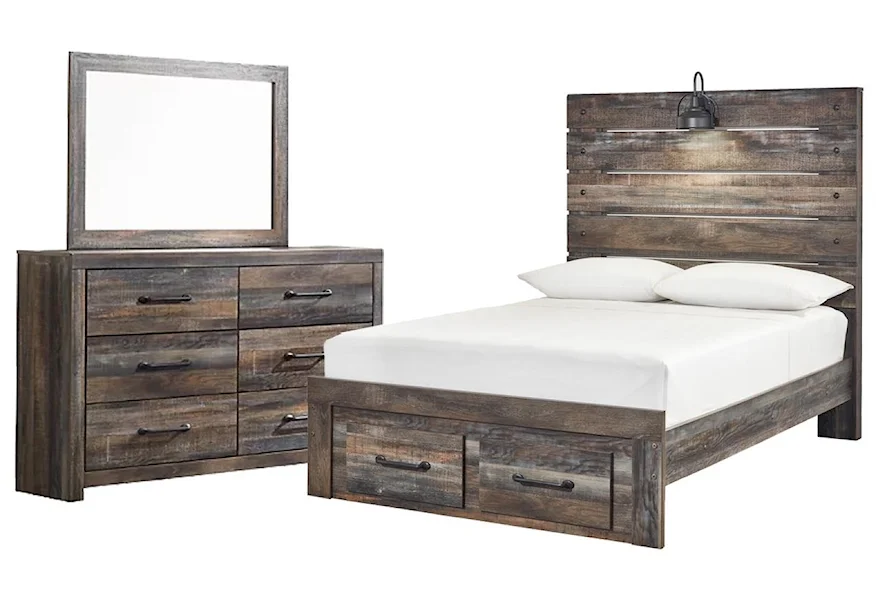 Drystan Full Panel Bed, Dresser and Mirror by Ashley (Signature Design) at Johnny Janosik