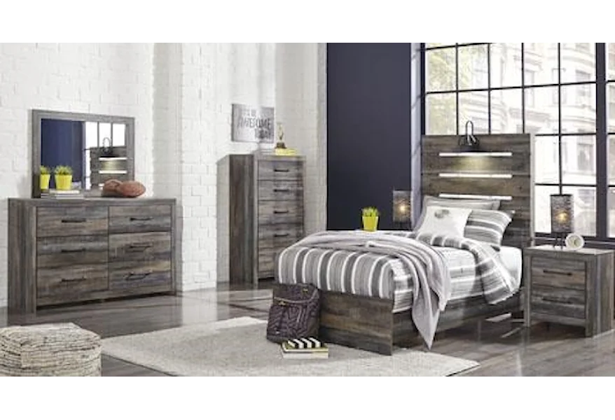 Drystan Twin Panel Bed by Signature Design by Ashley at Darvin Furniture