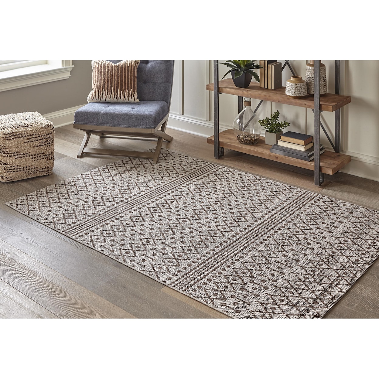Signature Design by Ashley Dubot 5x7 Indoor/Outdoor Rug