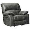 Ashley Signature Design Dunwell Power Rocker Recliner w/ Adjustable Headrest