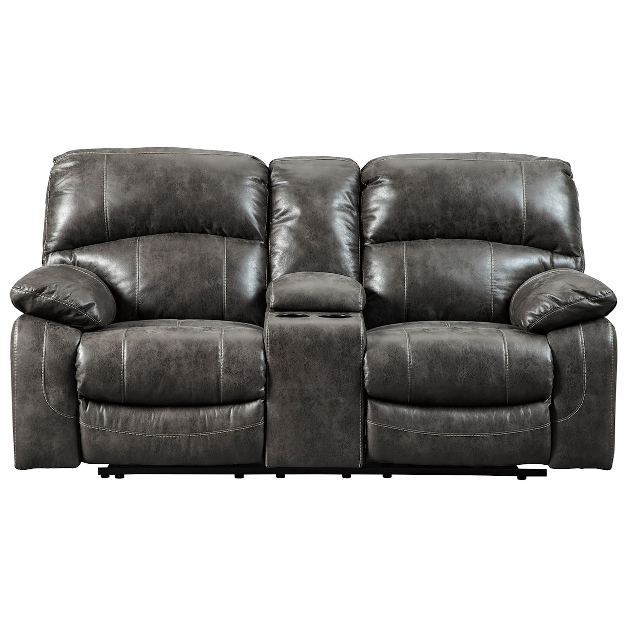 Signature Design by Ashley Dunwell Power Loveseat w/ Adj. Headrests & Console