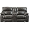 Signature Design Dunwell Power Loveseat w/ Adj. Headrests & Console