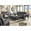 Ashley Dunwell Power Loveseat w/ Adj. Headrests & Console