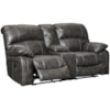 Signature Design Dunwell Power Loveseat w/ Adj. Headrests & Console